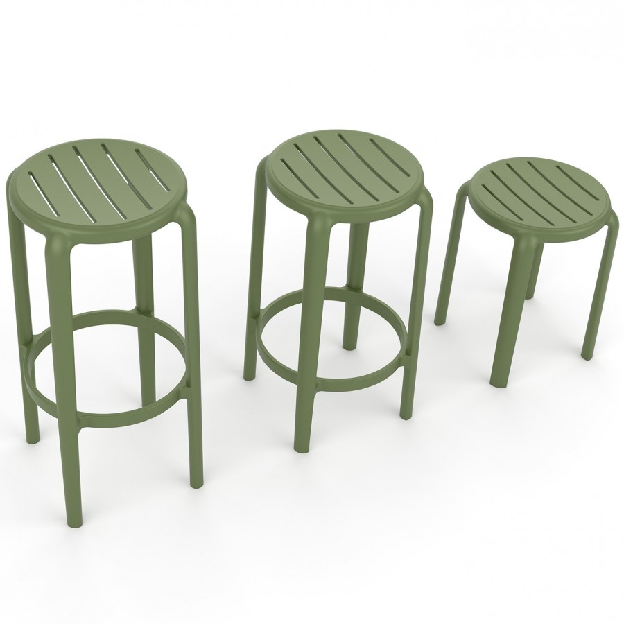 Tom 45 All Weather Low Bar Stool